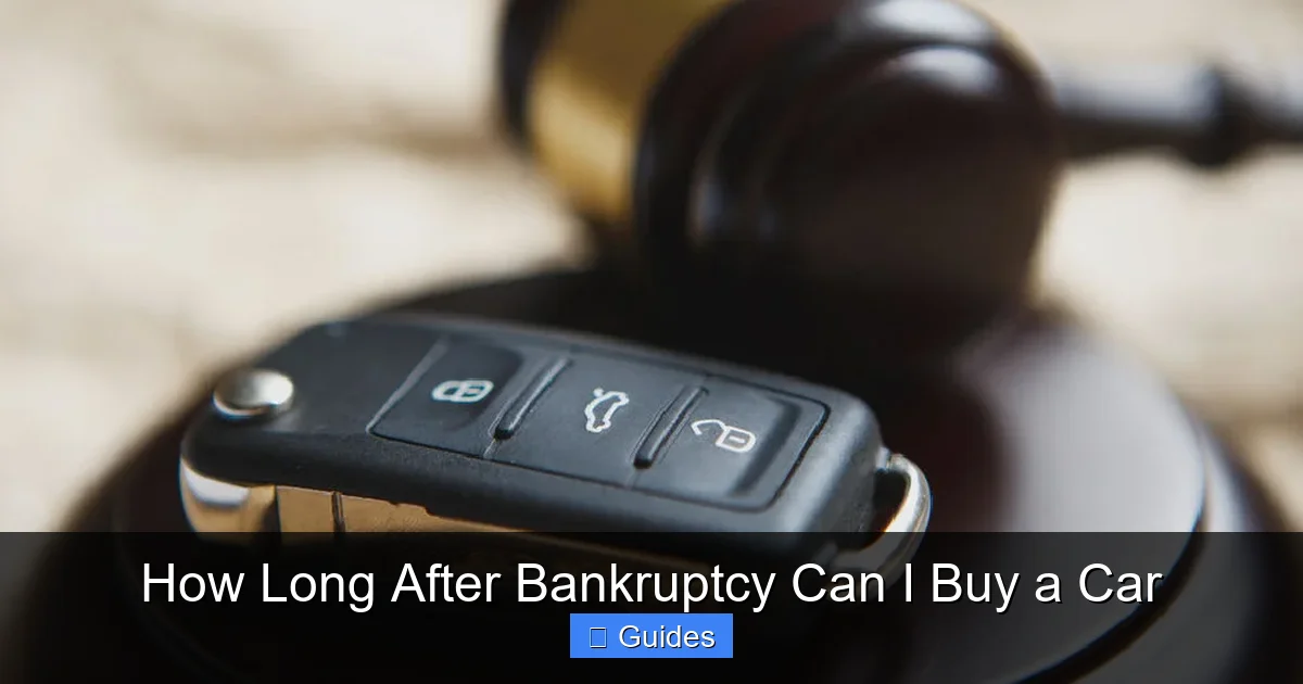 How Long After Bankruptcy Can I Buy a Car