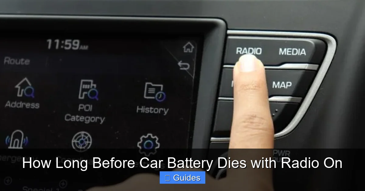 How Long Before Car Battery Dies with Radio On