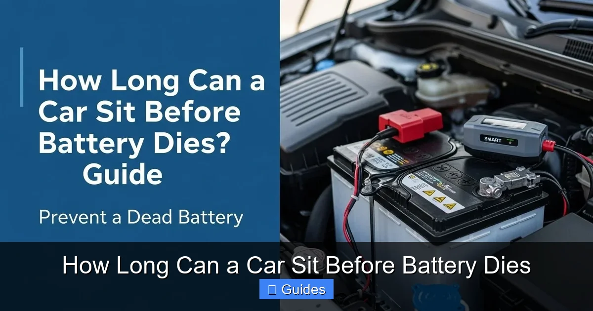 How Long Can a Car Sit Before Battery Dies