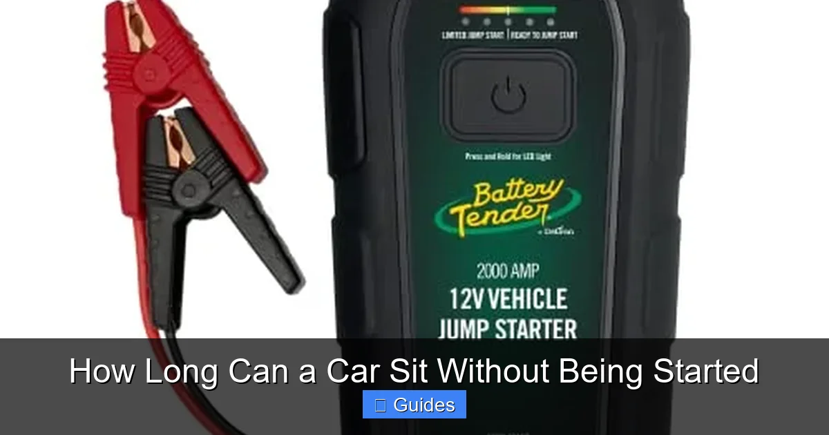 How Long Can a Car Sit Without Being Started