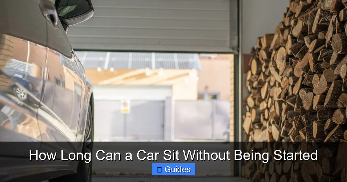 How Long Can a Car Sit Without Being Started