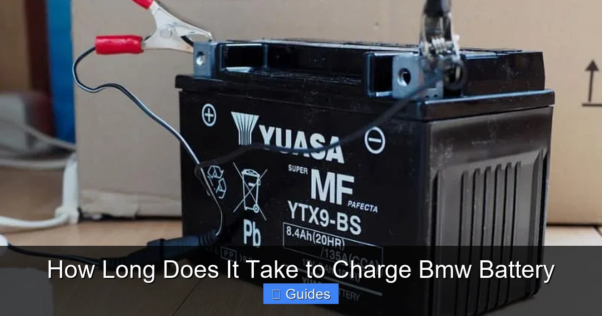 How Long Does It Take to Charge Bmw Battery