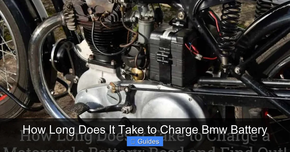 How Long Does It Take to Charge Bmw Battery
