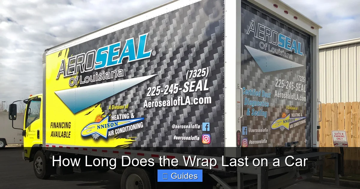 How Long Does the Wrap Last on a Car