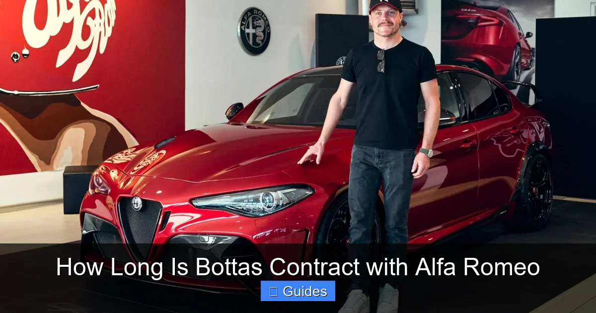 How Long Is Bottas Contract with Alfa Romeo