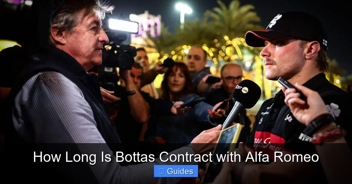 How Long Is Bottas Contract with Alfa Romeo