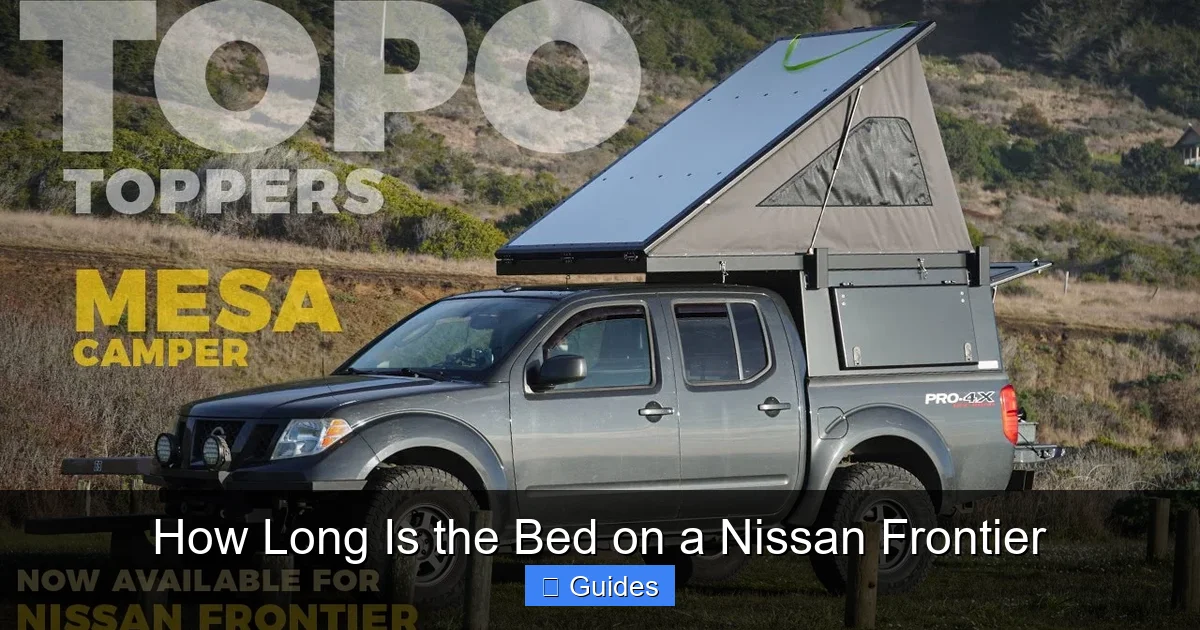 How Long Is the Bed on a Nissan Frontier