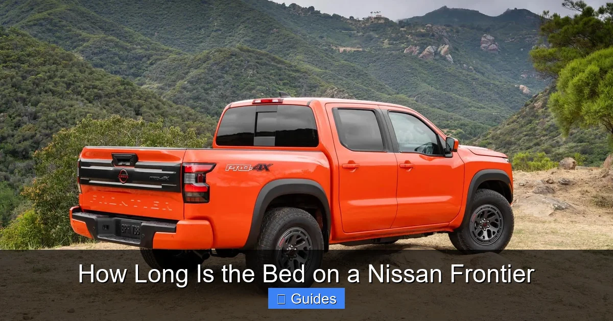 How Long Is the Bed on a Nissan Frontier