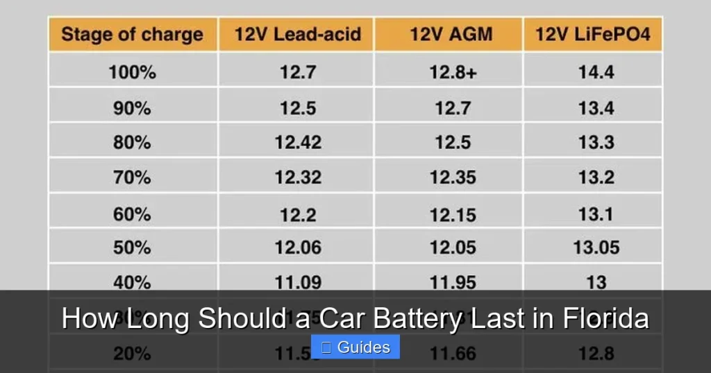 How Long Should a Car Battery Last in Florida