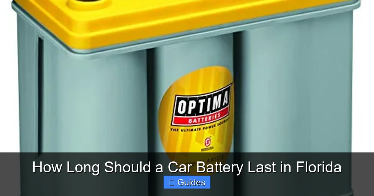 How Long Should a Car Battery Last in Florida
