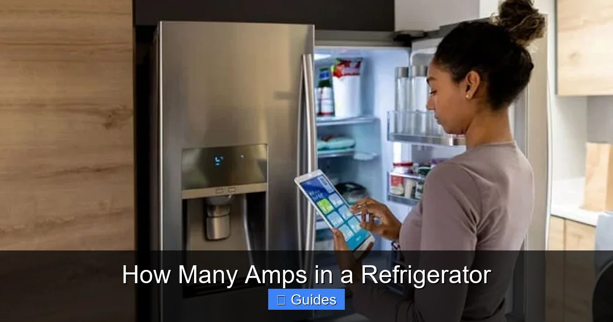 How Many Amps in a Refrigerator