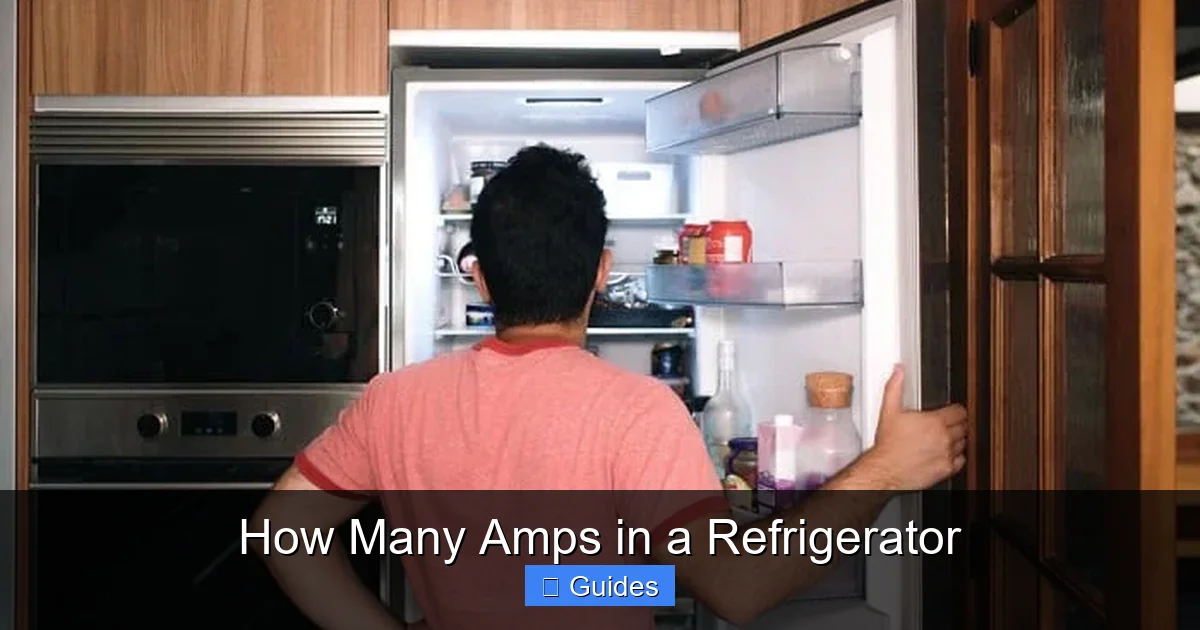 How Many Amps in a Refrigerator
