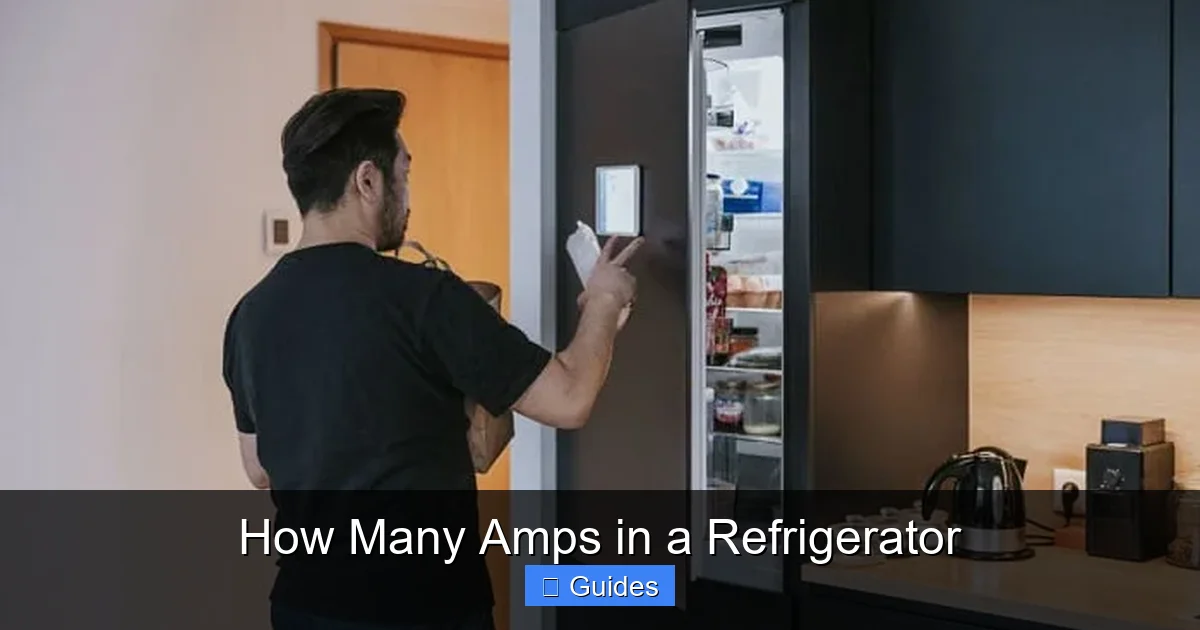 How Many Amps in a Refrigerator