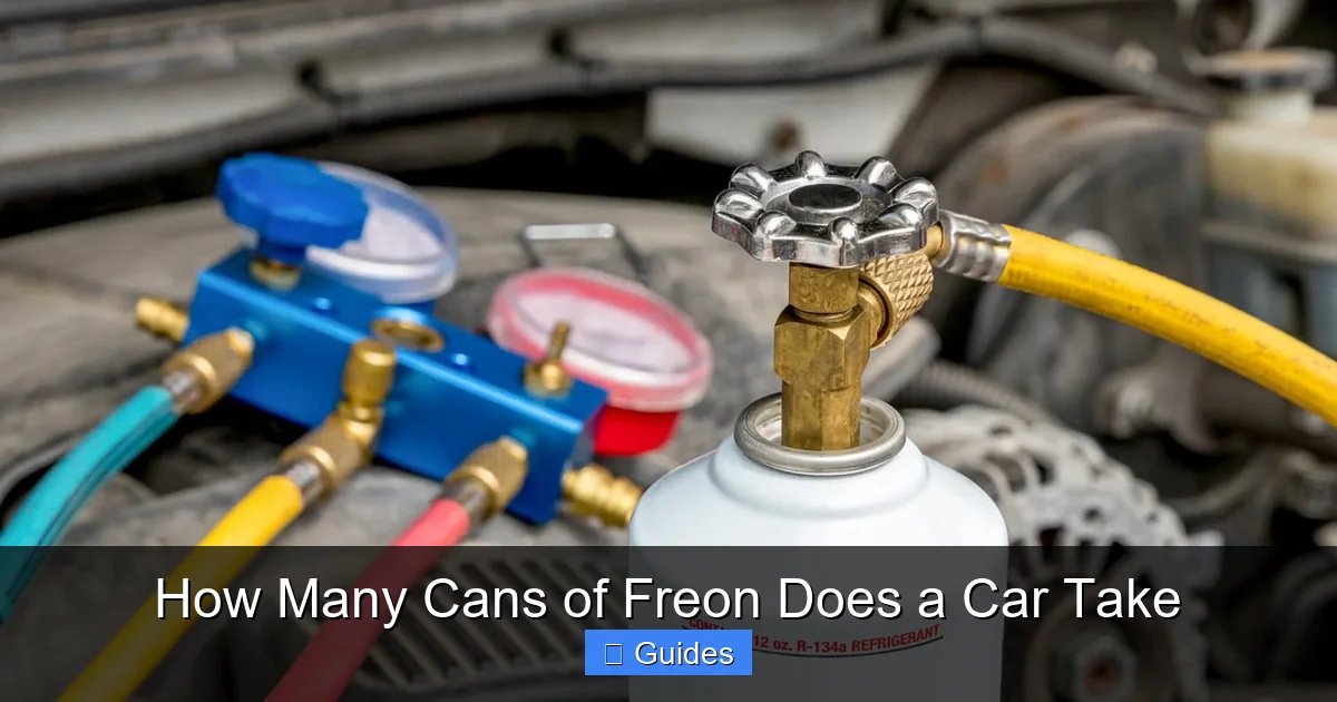 How Many Cans of Freon Does a Car Take