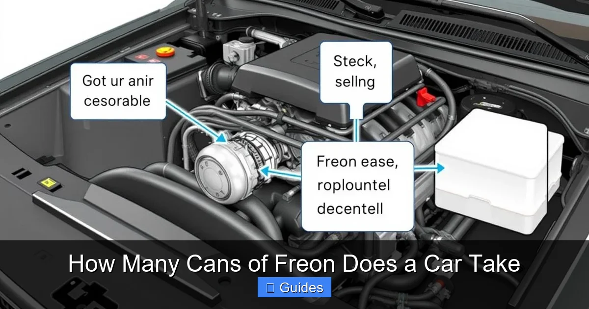 How Many Cans of Freon Does a Car Take