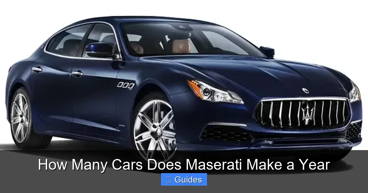 How Many Cars Does Maserati Make a Year