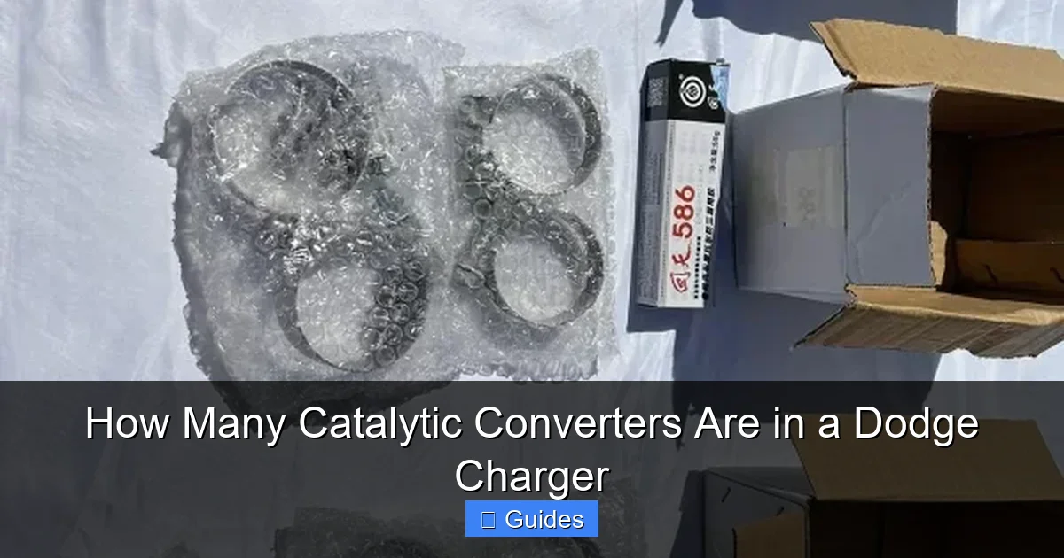 How Many Catalytic Converters Are in a Dodge Charger