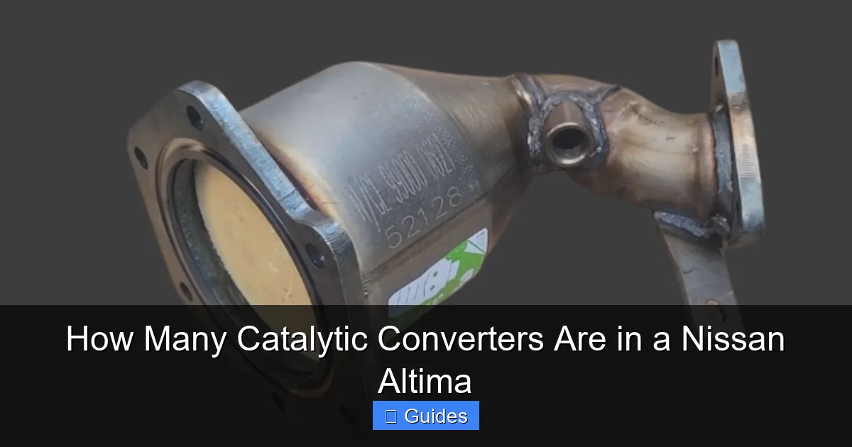 How Many Catalytic Converters Are in a Nissan Altima
