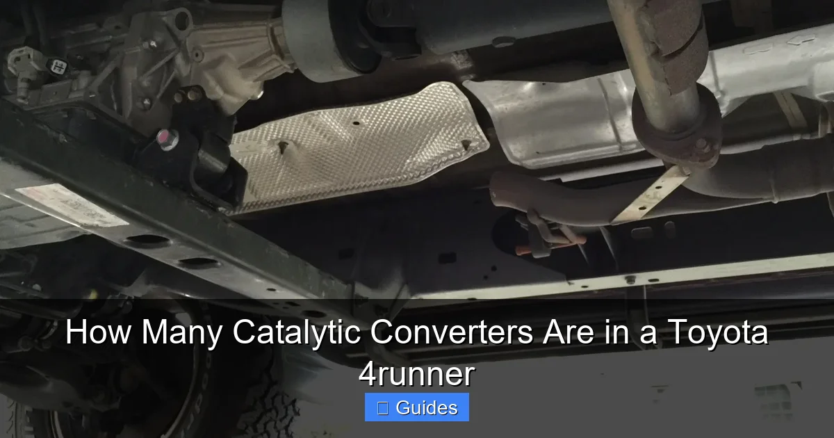 How Many Catalytic Converters Are in a Toyota 4runner