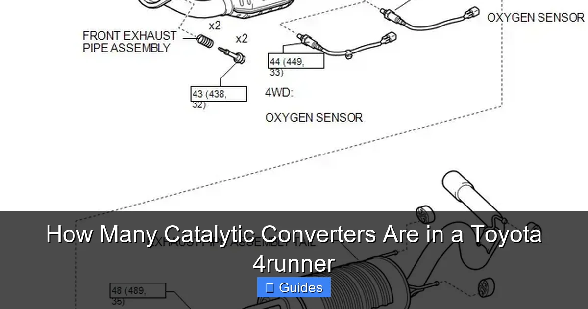 How Many Catalytic Converters Are in a Toyota 4runner