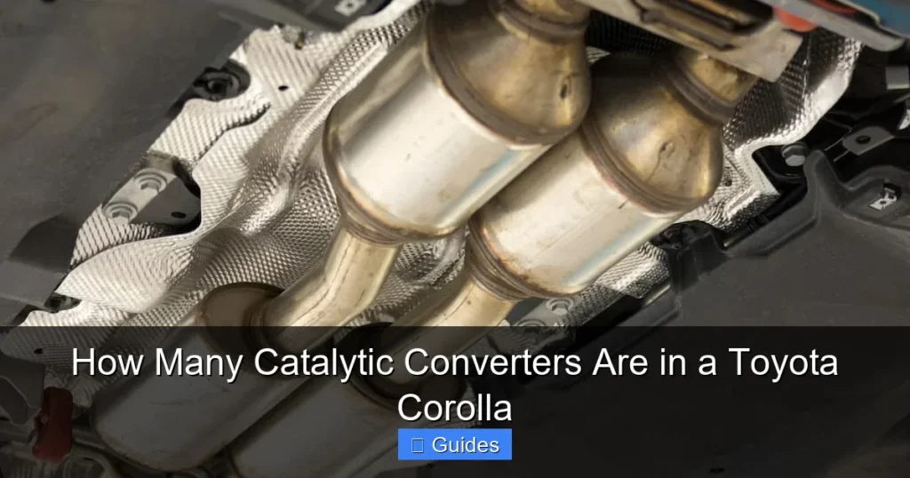 How Many Catalytic Converters Are in a Toyota Corolla