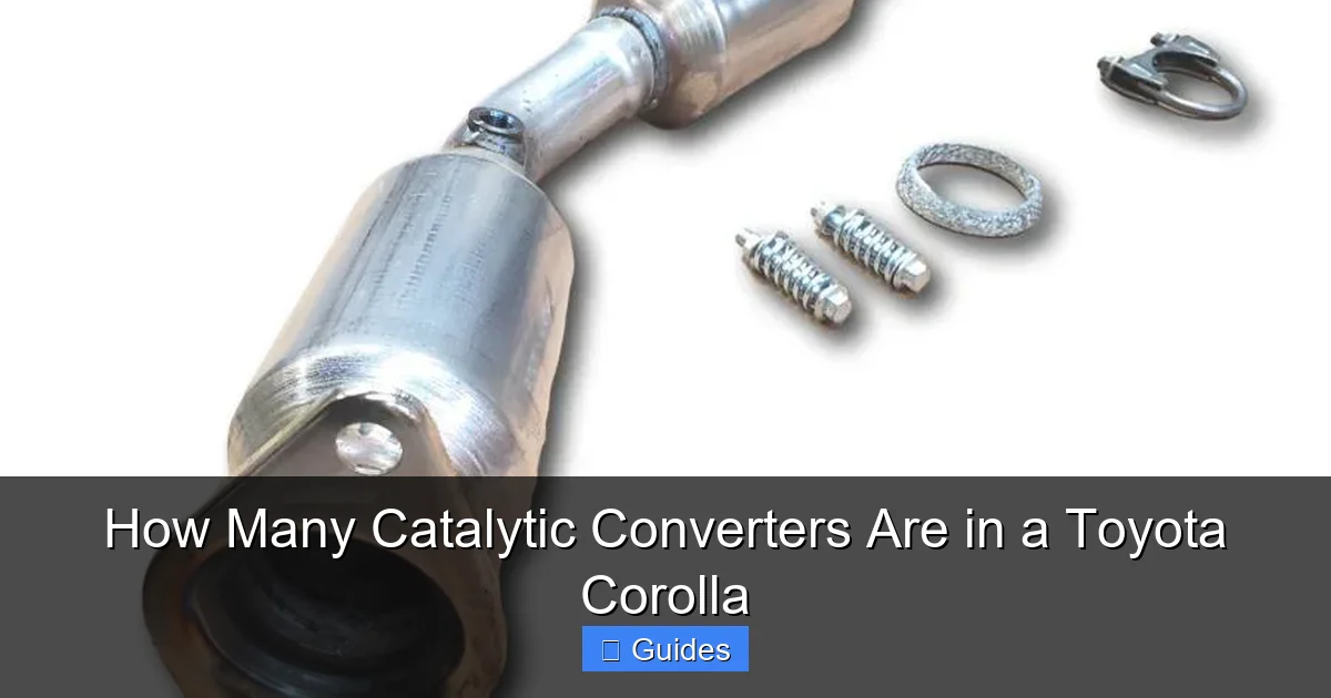 How Many Catalytic Converters Are in a Toyota Corolla