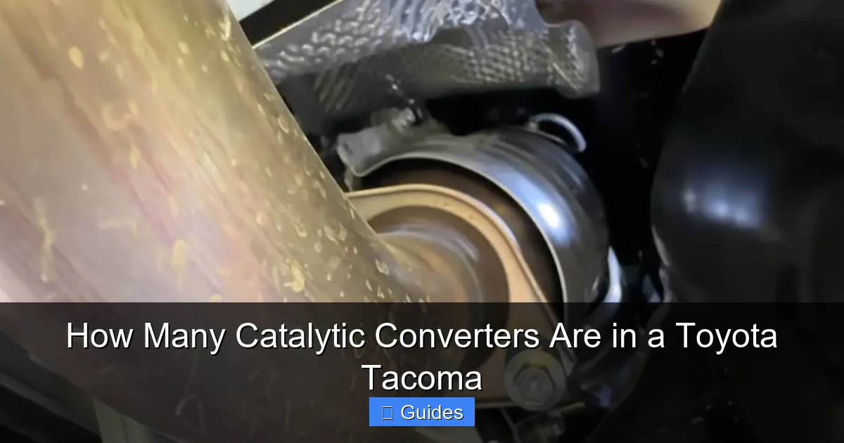 How Many Catalytic Converters Are in a Toyota Tacoma