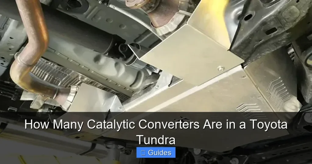 How Many Catalytic Converters Are in a Toyota Tundra