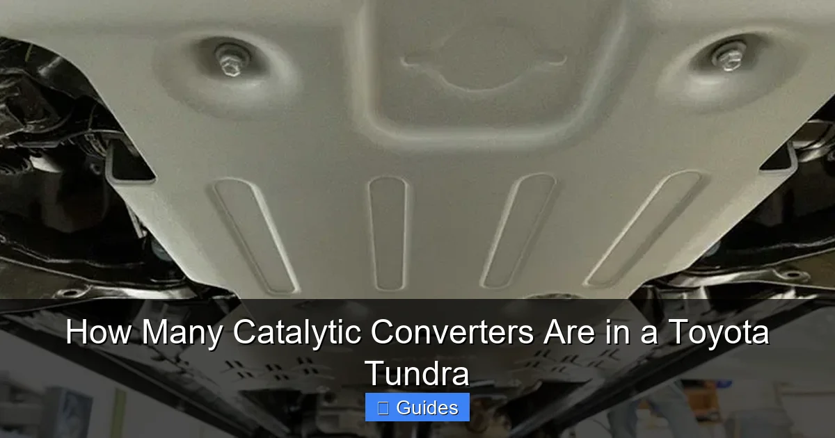 How Many Catalytic Converters Are in a Toyota Tundra