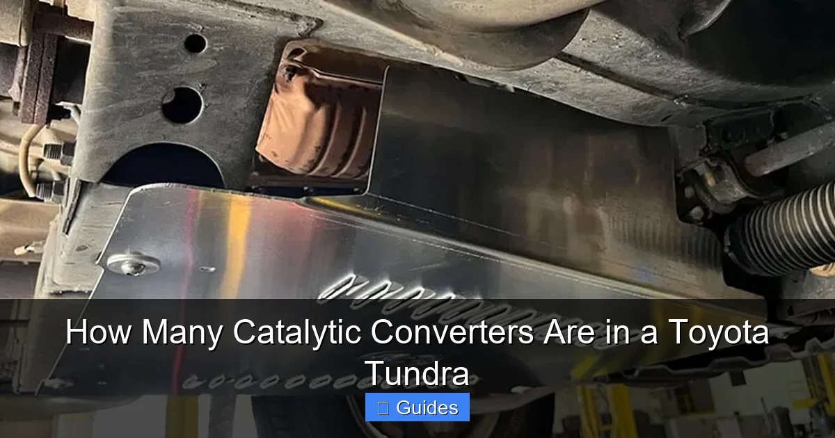 How Many Catalytic Converters Are in a Toyota Tundra