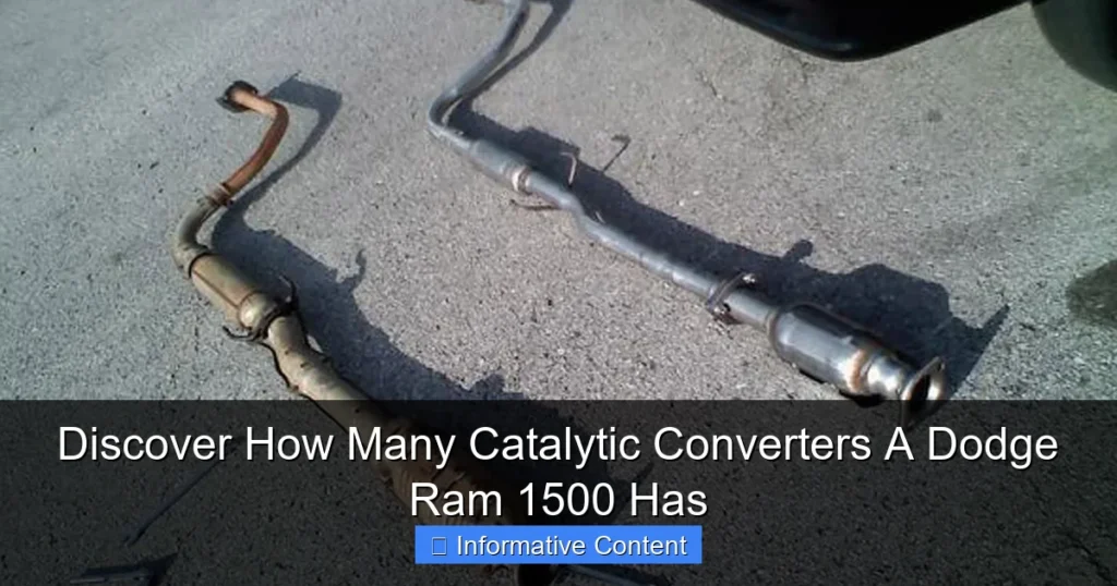 Discover How Many Catalytic Converters A Dodge Ram 1500 Has