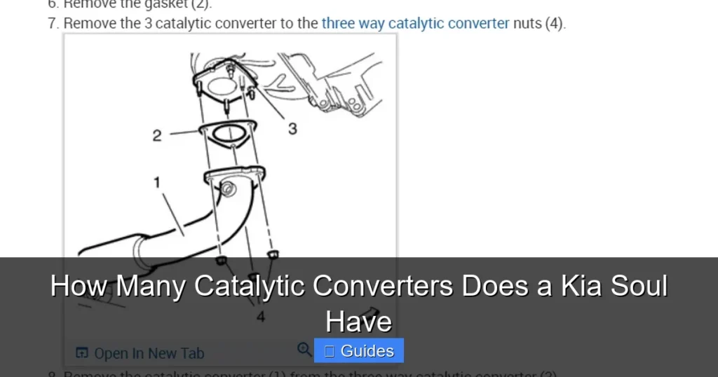 How Many Catalytic Converters Does a Kia Soul Have