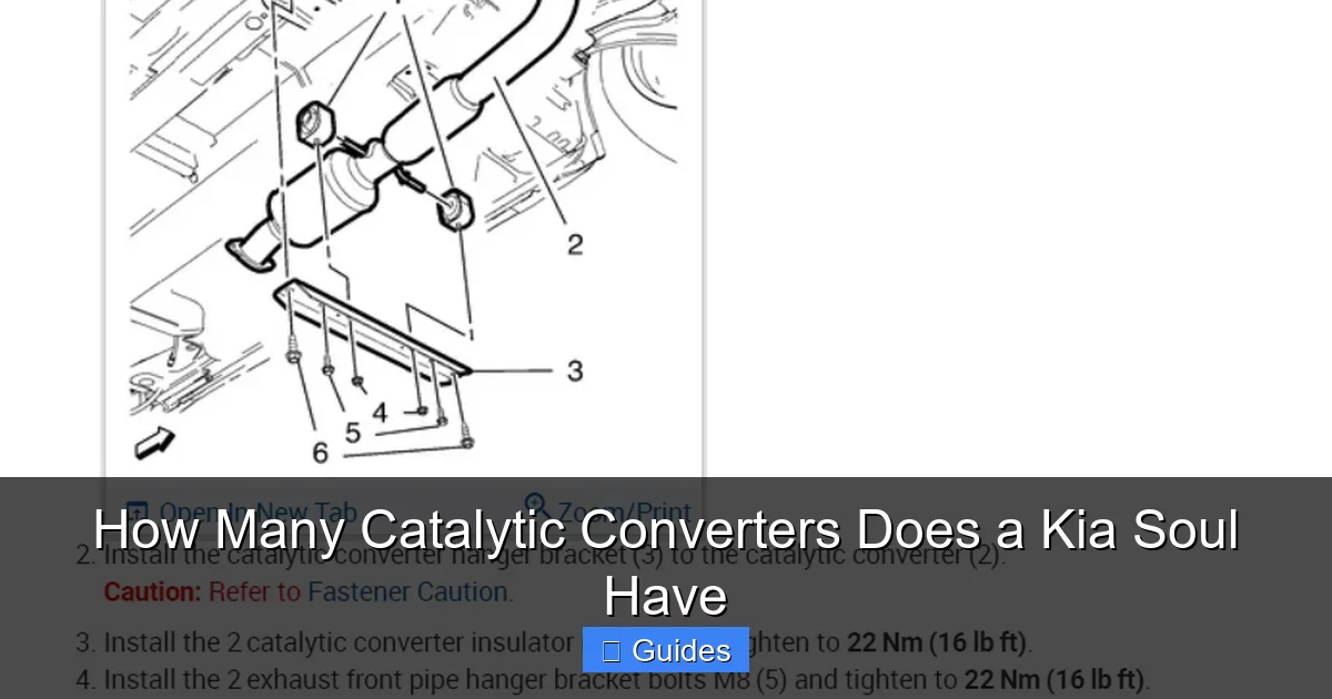 How Many Catalytic Converters Does a Kia Soul Have