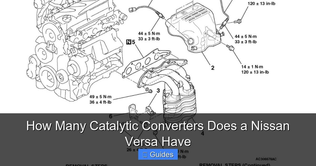 How Many Catalytic Converters Does a Nissan Versa Have