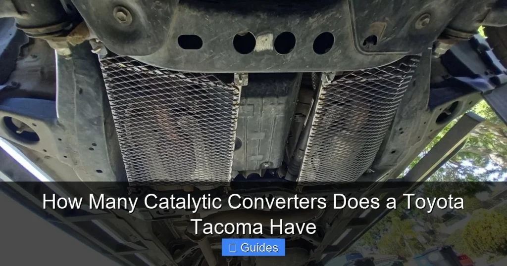 How Many Catalytic Converters Does a Toyota Tacoma Have