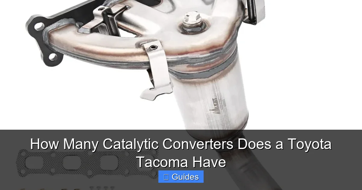 How Many Catalytic Converters Does a Toyota Tacoma Have