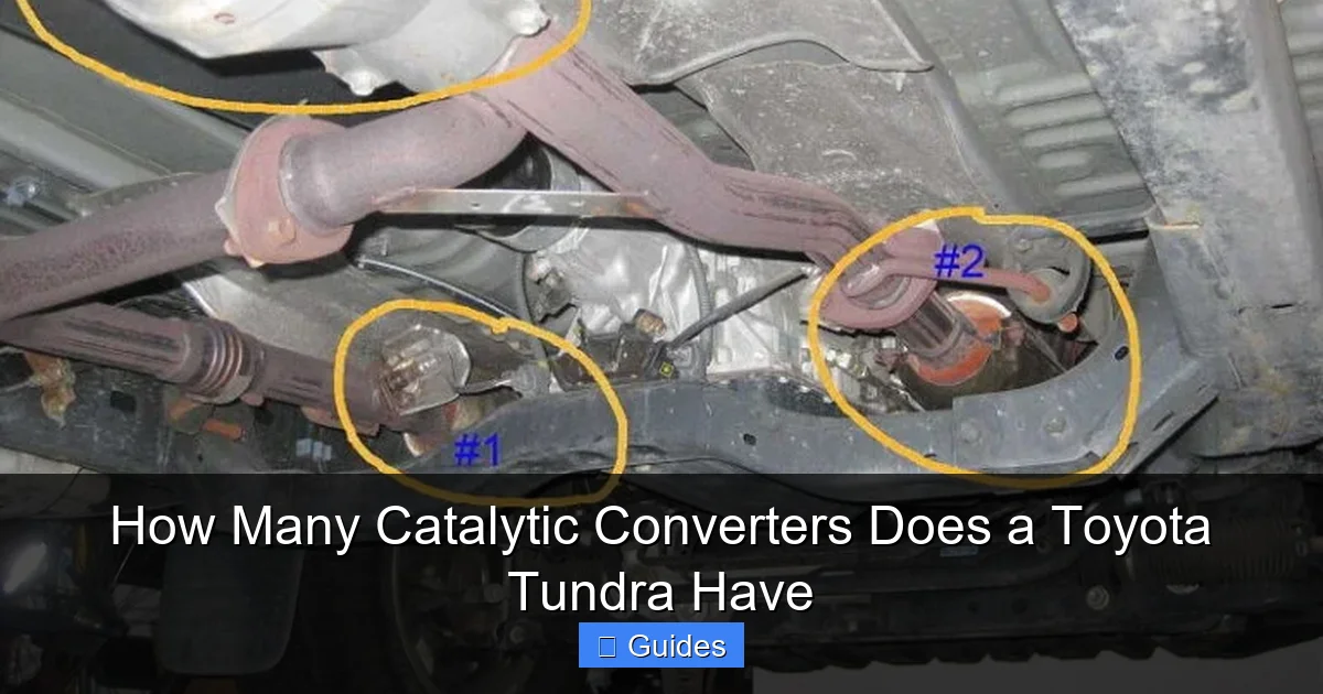 How Many Catalytic Converters Does a Toyota Tundra Have