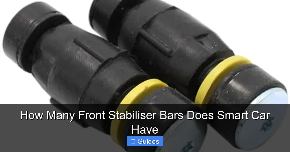 How Many Front Stabiliser Bars Does Smart Car Have