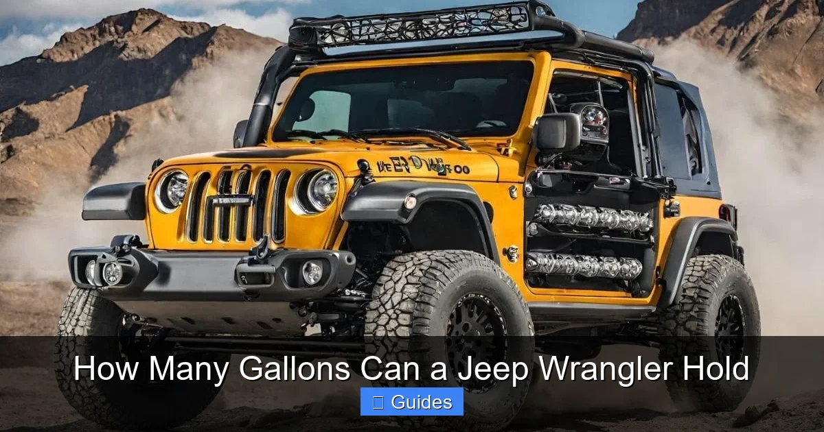 How Many Gallons Can a Jeep Wrangler Hold