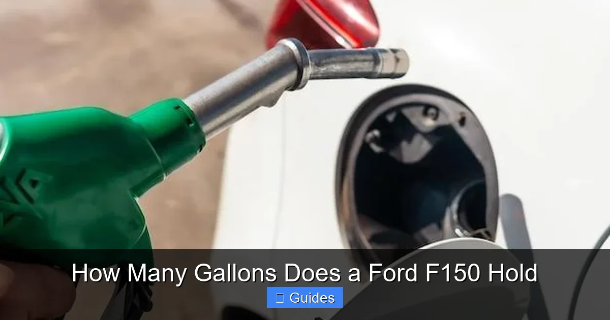 How Many Gallons Does a Ford F150 Hold