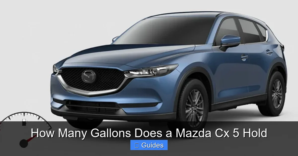 How Many Gallons Does a Mazda Cx 5 Hold