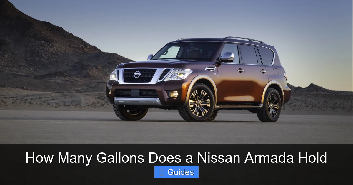 How Many Gallons Does a Nissan Armada Hold