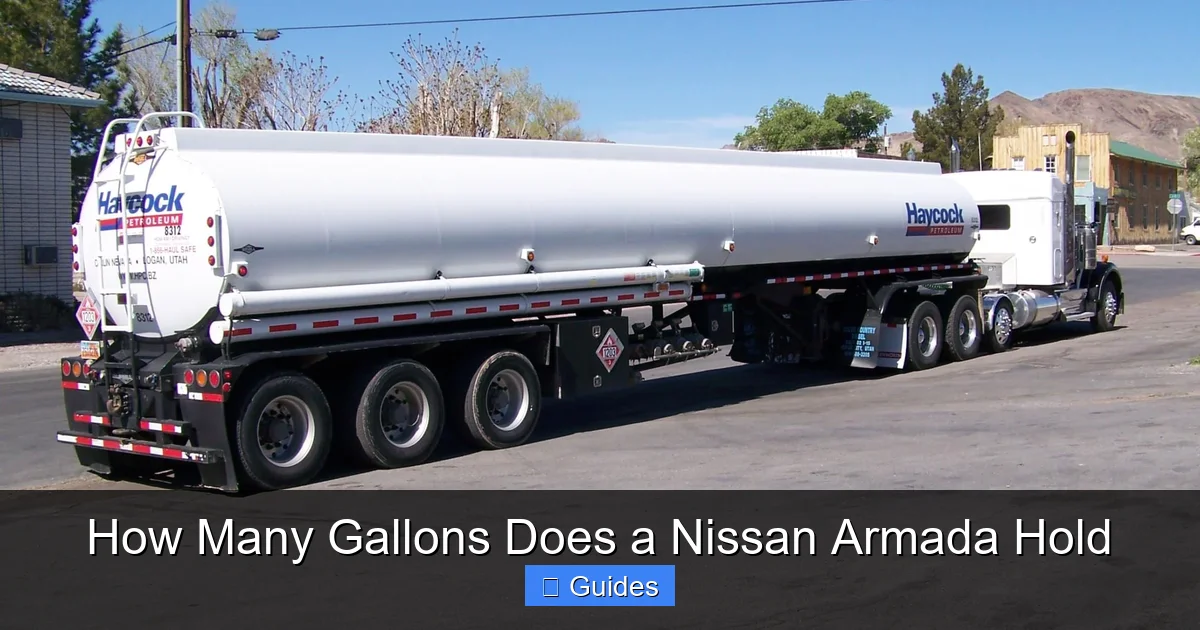 How Many Gallons Does a Nissan Armada Hold