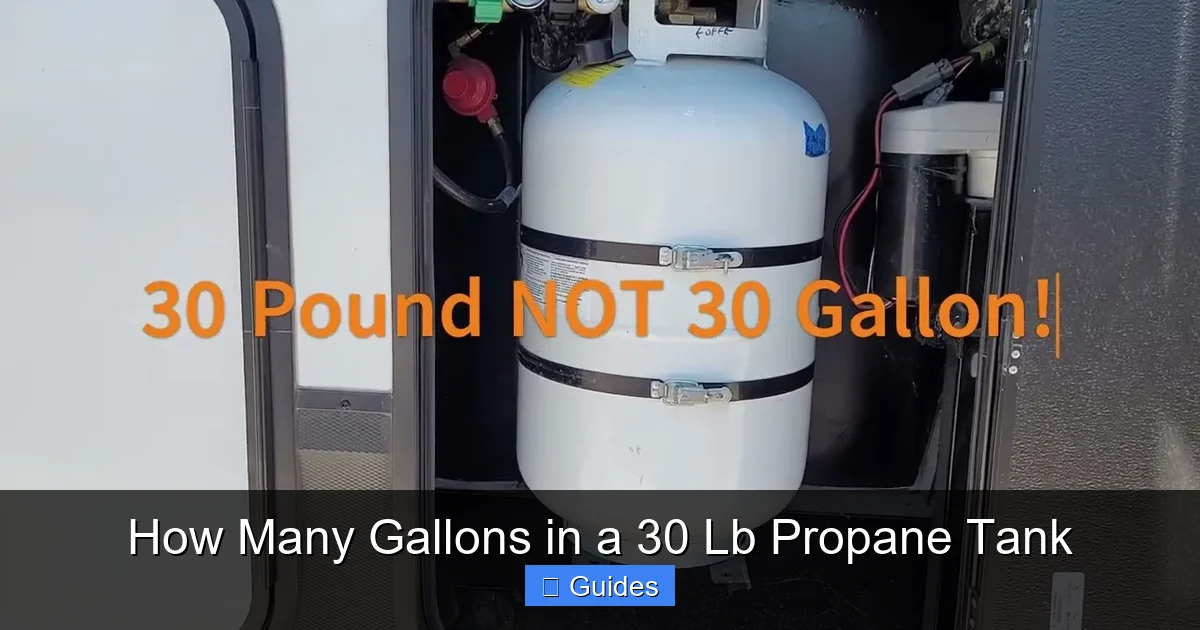 How Many Gallons in a 30 Lb Propane Tank