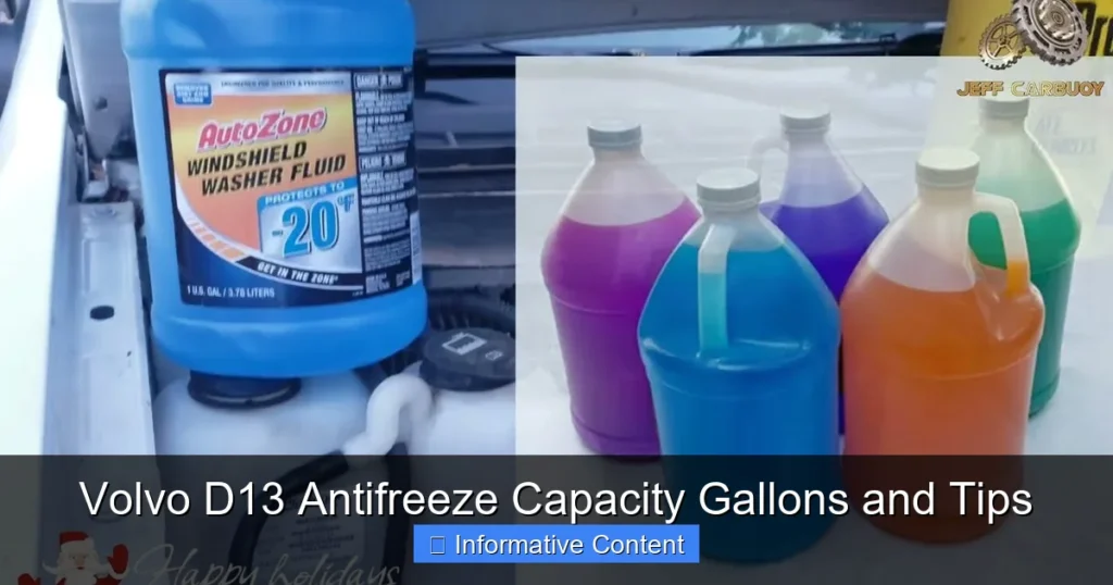Volvo D13 Antifreeze Capacity Gallons and Tips