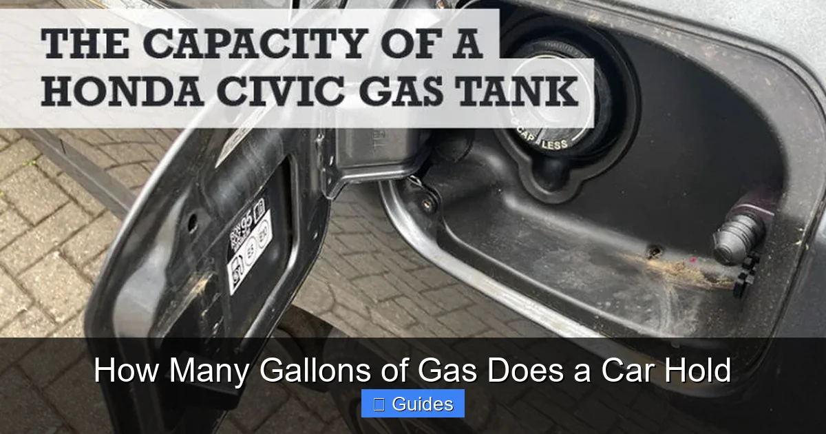How Many Gallons of Gas Does a Car Hold