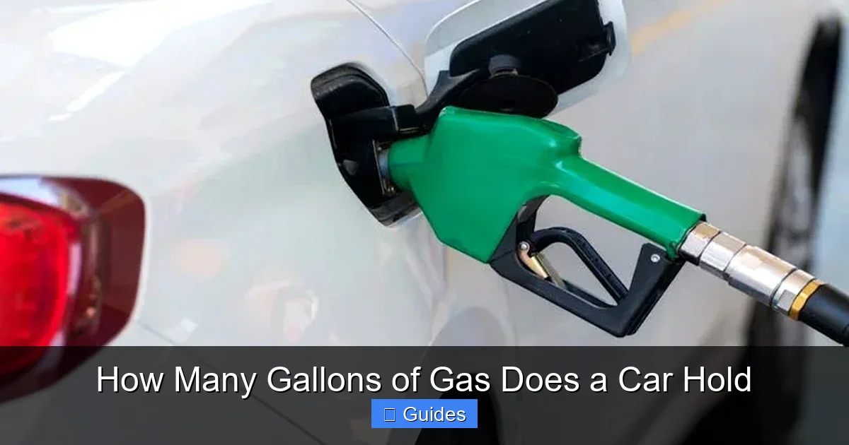 How Many Gallons of Gas Does a Car Hold