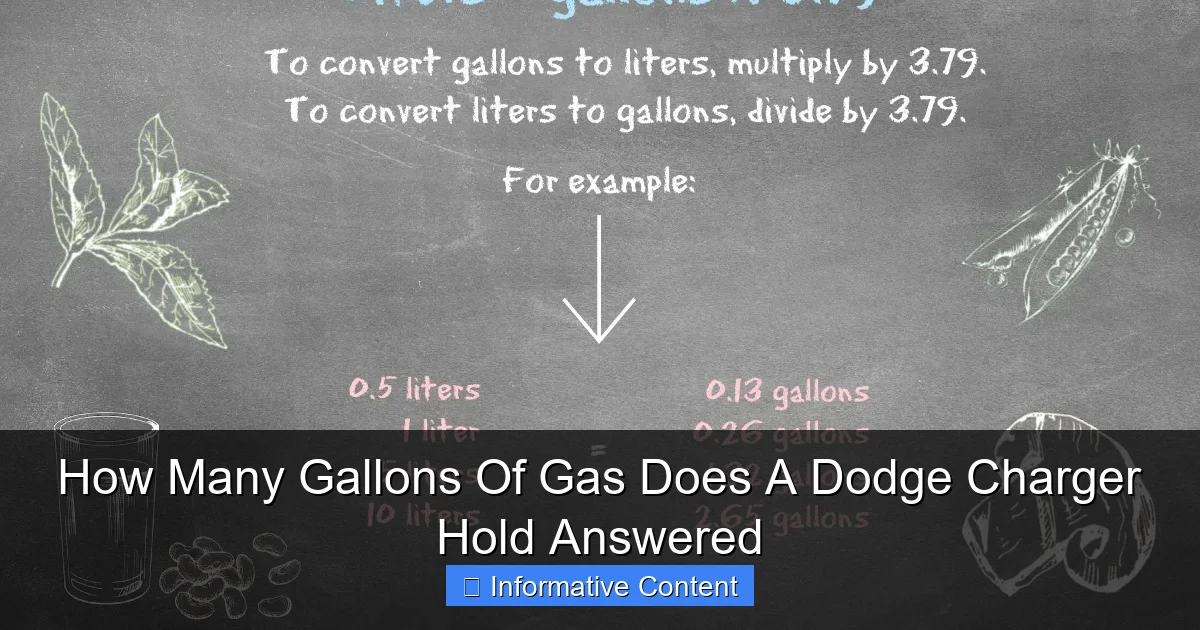 How Many Gallons Of Gas Does A Dodge Charger Hold Answered