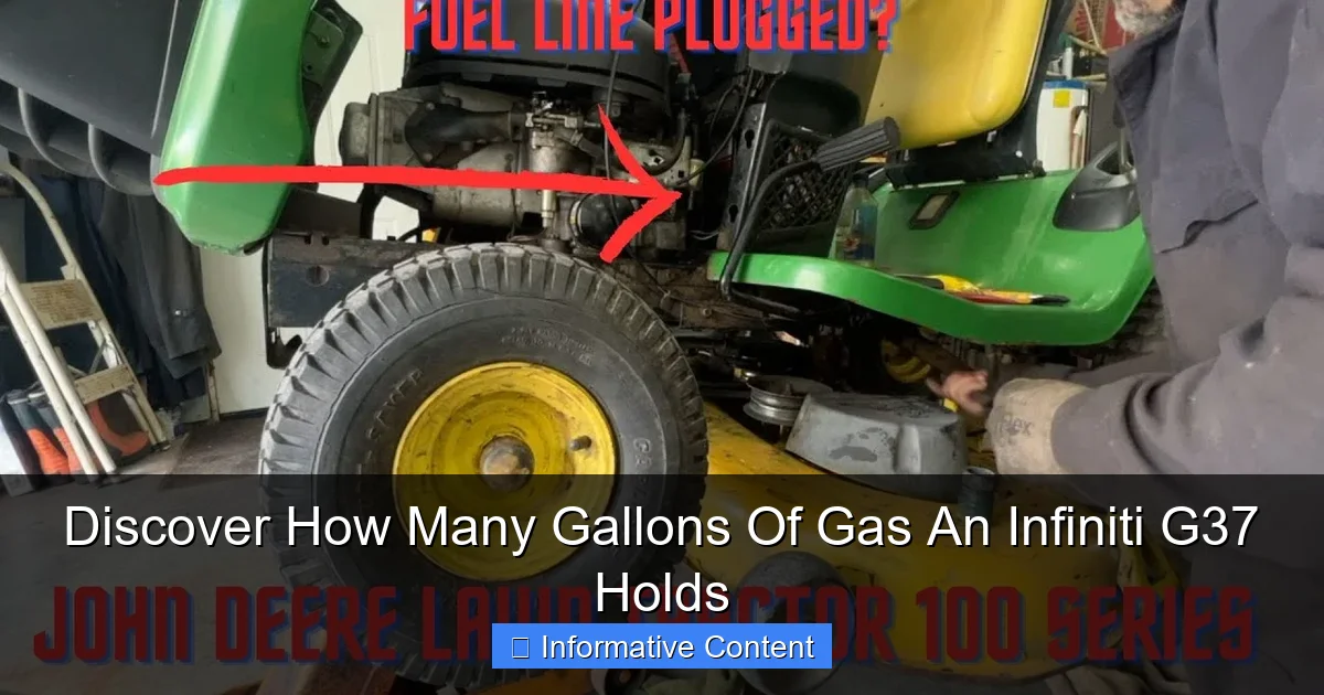 Discover How Many Gallons Of Gas An Infiniti G37 Holds