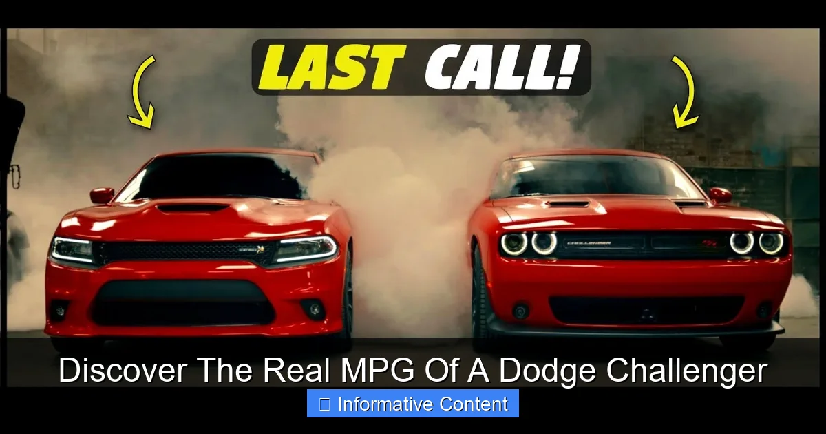 Discover The Real MPG Of A Dodge Challenger